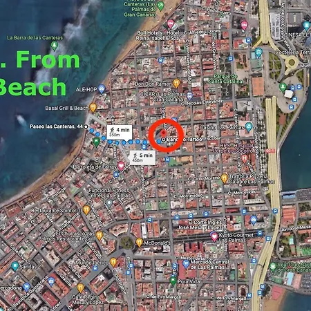 5 Minuti Dalla Moderno Loft Con Terrazzo Apartment Las Palmas / Gran Canaria